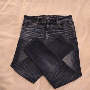 American Eagle Outfitters Slim Straight Dark Indigo Jeans